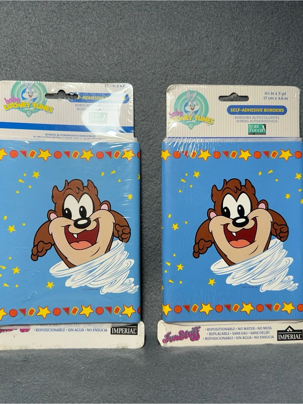 Looney Tunes Baby Taz Blue Self-Adhesive Border by Imperial